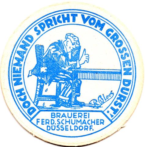 dsseldorf d-nw schum ein jeder 1b (rund215-ferd schum-mann denkt-blau)